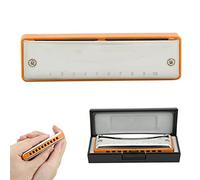 VGEBY Db Key 10 agujeros Armónica de Blues Instrumento Musical Portátil para Profesionales y Principiantes (NARANGO)