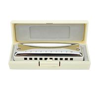 VGEBY Db Key 10 agujeros Armónica de Blues Instrumento Musical Portátil para Profesionales y Principiantes (BLANCO)