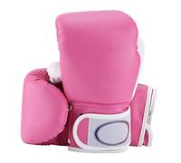 VGEBY de Boxeo para Niños, Piel Sintética, Ventilados para Entrenamiento y Combate Juvenil, Aproximadamente 22 Cm de Longitud para Niños y Niñas (Pink)
