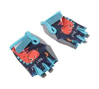 VGEBY de Ciclismo para Niños, Antideslizantes, Transpirables, sin Dedos, con Amortiguación de EVA y Toalla para el Sudor, para Niños y Niñas, para Bicicleta, Monopatín, Patinete, (Blue)