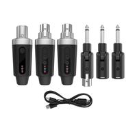 VGEBY de Micrófono Inalámbrico, Adaptador XLR Inalámbrico con Diseño Plug and Play, Adaptador de 6,35 Mm para Conciertos en Interiores y Exteriores, Grabaciones de Estudio (1 a 2)