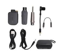 VGEBY de Micrófono Inalámbrico para Saxofón, Juego de Receptor y Transmisor de Saxofón Recargable, Micrófono para Instrumentos con Clip, Adecuado para Saxofones, Trompetas,