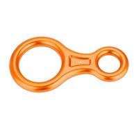 VGEBY Descender de Cuerda de Escalada, 35KN Figura 8 Descender de Cuerda de Palabra Anillo de Rappel Equipo de Rescate de Escalada en Roca(Naranja) Montañismo Y Camping Herramientas De Escalada