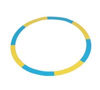 VGEBY Diana de Práctica de Golf, Círculo de Entrenamiento de Silicona Ultrafino de Colores Vibrantes para Mejorar la Precisión del Swing de Golf, de Fácil (Círculo Medio Amarillo 90cm)