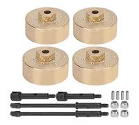 VGEBY Eje de contrapeso de latón RC, contrapeso de latón Duradero + Juego de Eje ensanchado para Piezas de Coche RC Axial SCX24 90081 1/24 Accesorios Para Modelos De Coches