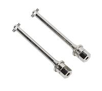 VGEBY Eje de Transmisión, Actualización de Acero, Fácil Instalación, Eje Trasero de 2 Piezas para Automóvil Axial JR 1/18 RC con Alto Rendimiento (Silver)