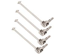 VGEBY Eje de Transmisión Universal de 4 Piezas, Accesorio RC de Eje Oscilante de Acero con Mecanizado CNC para Coche HSP 94111 94108 1 10 RC (Silver)