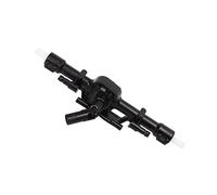 VGEBY Eje Trasero RC, Pieza de Repuesto de Plástico Negro para Coche de Control Remoto MN78 1/12, con Estructura Resistente y Fácil Instalación