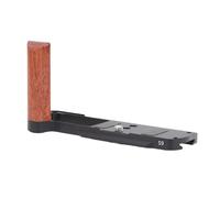 VGEBY Empuñadura en Forma de L para Cámara Empuñadura de Aleación de Aluminio y Madera con Placa Base QR Tipo Arca y Orificio para Tornillos de 1 a 4 para Fotografía S9 Vlogging Disparos de Viaje