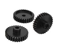 VGEBY Engranaje de Piñón M1.5, Juego de Engranajes de Precisión de Diámetro de Acero de 8 Mm para Automóviles RC 1/5 1/8 /10, con Tuerca de Tornillo de Máquina M5 para un (30T)