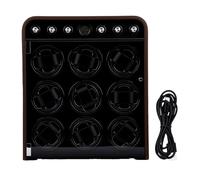 VGEBY Enrollador de Reloj, Rotación Silenciosa de 9 Ranuras y 5 Modos con Pantalla de Luz LED Caja Enrolladora Automática para Almacenamiento de Relojes Mecánicos y Organizador de