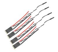 VGEBY ESC sin escobillas 4PCS 20A-S ESC sin escobillas Piezas de actualización de Cambio rápido aptas para FVT LittleBee （KS01813 * 4）(Negro) Juguetes Modelo Accesorios para Aviones Modelo