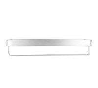 VGEBY Estante de Ducha de Aluminio Elegante, Diseño de una Sola Capa, para Almacenamiento de Baño y Cocina, en Color Plateado Brillante, 50cm (50cm con poste)