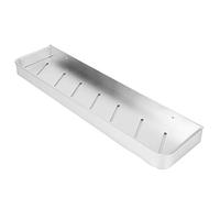 VGEBY Estante de Ducha de Aluminio Elegante, Diseño de una Sola Capa, para Almacenamiento de Baño y Cocina, en Color Plateado Brillante, 50cm (estante de almacenamiento de 50 cm)