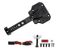 VGEBY Estante de Metal para Llantas de Repuesto, Rueda de Soporte para Llantas de Repuesto con Luz LED, Reemplazo para 1/10 Axial SCX10 III Wrangler Control Remoto Crawler Car (Black)