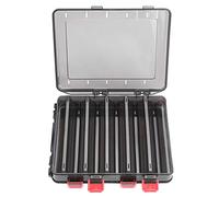 VGEBY Estuche de almacenamiento de pesca, caja de aparejos de pesca de doble cara, caja para camarones de madera