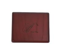 VGEBY Estuche para Cañas de Saxofón, Contenedor Forrado de Felpa para 10 Cañas con Cierre Magnético para Saxofonistas Alto y Tenor (rojo)