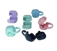 VGEBY Estuche para Chupetes 6 Pack, Portachupetes de PP sin BPA con Asa de | Material Seguro y No Tóxico, Compatible con la Mayoría de Chupetes y Cubiertas de Lactancia, con Asa Portátil para Llevar a
