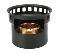 VGEBY Estufa de camping con alcohol, diseño dividido portátil, aleación de aluminio y cobre, quemador de alcohol, para camping y picnic (verde negruzco)