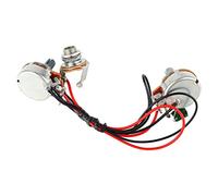 VGEBY Excelente Material, Arnés de Cableado de bajo, Juego de Diseño de Interruptor de 3 Vías para Músicos de bajo, Enchufe Plástico y Electrónico 1V1T