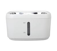 VGEBY Fuente de Agua Inalámbrica para Gatos de 2,5 L con Doble Detección Inteligente para Hidratación de Mascotas, Filtración Silenciosa y Eficiente, Fabricada en Acero Inoxidable y ABS