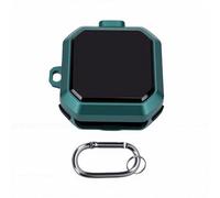 VGEBY Funda para Auriculares, Funda Protectora 4 y 4 Pro, Carcasa de PC Dura a Prueba de Golpes con Forro de TPU Suave y Cordón de Bloqueo de Seguridad Llaveros para Viajes, Fitness, (Green)