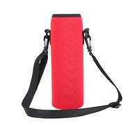VGEBY Funda para Botella de Agua, Bolsa de Neopreno para Botella de Agua para Deportes Al Aire Libre, Bolsa Térmica para Botella de Agua, Funda a Prueba de Escaldaduras con Correa (Rojo)