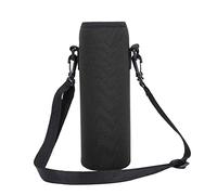 VGEBY Funda para Botella de Agua, Bolsa de Neopreno para Botella de Agua para Deportes Al Aire Libre, Bolsa Térmica para Botella de Agua, Funda a Prueba de Escaldaduras con Correa (Negro)