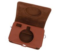 VGEBY Funda para Cámara, Funda Protectora de Piel Sintética Suave con Frontal Extraíble para Cámara e Impresora C210R, Bolsa de Transporte Ligera (Brown)