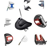 VGEBY Funda para Putter de Golf, Cubierta para Cabeza de Mazo Ultragruesa con Fuerte Cierre de Gancho para Putter de Eje Central, Diseño de Forro Suave para Entusiastas del Golf (Rojo)