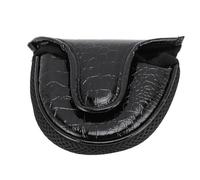 VGEBY Funda para Putter, Funda Protectora de PU de Primera Calidad para la Cabeza del Palo con Forro de Felpa para Entrenamiento de Golf, Color Negro.