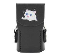 VGEBY Funda Protectora de Cuero para Cámara Pocket 3, Cierre de Apertura Magnético con Cuero de Microfibra Suave, Protección contra Arañazos y Golpes, Cómoda Correa de Transporte para (Black)