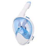 VGEBY Gafas de Snorkel de Cara Completa, PC de Silicona Líquida, Antivaho, Antifugas, Máscara de Snorkel con Vista Panorámica de 180 Grados, con Correa Ajustable para la Cabeza, para (S M)
