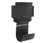VGEBY Ganchos de Levantamiento de Pesas con Soporte Acolchado para Muñeca, para Peso Muerto Dominadas Entrenamiento de Fuerza (gancho de negro)