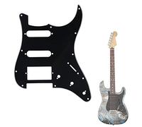 VGEBY Golpeador de Guitarra Eléctrica, Protector de Repuesto de PVC y Celuloide para Guitarra ST SQ SSH, Duradero y Fácil de Instalar (BLACK)