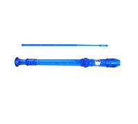 VGEBY Grabadora Descant, 6 Colores Plástico 8 Orificios Flauta Descant Dorada Flauta para Niños Práctica Translúcida Fácil de Llevar (BLUE)