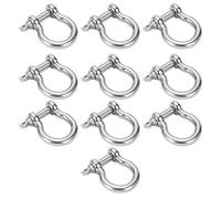 VGEBY Grillete de Proa, Grillete D de Acero Inoxidable para Aparejos, Capacidad de Carga de 100 Kg, Ideal para Barcos y Veleros