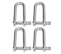 VGEBY Grillete Tipo D, 4 grilletes Tipo U de Acero Inoxidable para alargar los Tornillos de la de la Cuerda de Alambre (8 mm)