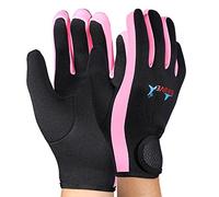 VGEBY Guantes de buceo, 1 par de guantes de buceo, neopreno, esnórquel, kayak, surf, deportes acuáticos (S-rosa)