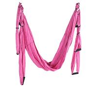 VGEBY Hamaca de Yoga aérea, Columpio de Yoga Ultraligero y antigravedad, Juego de Columpio para Pilates aéreo, Accesorios de Fitness para el hogar, Peso de 300 kg(Rosa)