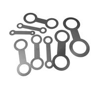 VGEBY Herramienta de Nivelación de Saxofón, Accesorio de Mantenimiento de Metal para Saxofón e Instrumentos de Viento, 8 Opciones de Tamaño para Almohadillas Planas y Prevención de Fugas de Aire