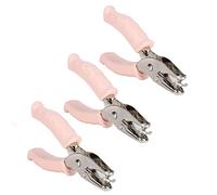 VGEBY Herramienta de Papel Portátil Compacto de 3 Mm Single Loch Punger -Ticket -Dancing Dance para Postales Pink Iron Puncher Portable para el Uso de Escuelas de Oficina
