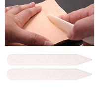 VGEBY Herramienta de Plegado de Carpetas de Huesos para Plegado Preciso de Papel, 2 Piezas para Manualidades de Bricolaje, Hueso Bovino, 5,91 X 0,79 X 0,2 Pulgadas