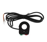 VGEBY Interruptor de Bocina para Faros Delanteros de Motocicleta 2 en 1, Carcasa de Plástico con Núcleo de Alambre de Cobre, Instalación Izquierda/derecha, con Botón de Bocina y