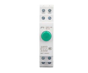 VGEBY Interruptor de Botón Pulsador en Carril DIN, Material de PC, 230 V CA con Contactos 2NO 2NC para Control de Línea Eléctrica (GREEN)