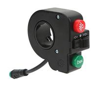 VGEBY Interruptor de Control de Scooter, Conector a Prueba de Agua de 5 Pines 3 en 1 Juego de Botones de Se?al de Interruptor de Giro de Bocina de Luz para Bicicleta Eléctrica de Scooter
