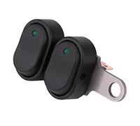 VGEBY Interruptor de Faro, Interruptor de Encendido y Apagado de Plástico y Acero Inoxidable de 12 V con Indicador para Motocicleta Scooter (Escribe un)