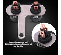 VGEBY Interruptor de Faro, Interruptor de Encendido y Apagado de Plástico y Acero Inoxidable de 12 V con Indicador para Motocicleta Scooter (Tipo B)