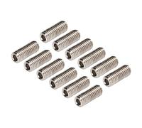 VGEBY Juego de 12 Tornillos de Altura para Sillín, Juego de Ajuste de Metal para Puente de Guitarra Eléctrica, con Material Duradero Resistente a la Oxidación, Resistente y (SILVER)
