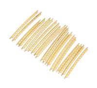 VGEBY Juego de Cables de Traste de Guitarra de Latón, Piezas de Repuesto Duraderas para Guitarras Populares de Madera, 20 Piezas, 2,0mm, Dorado